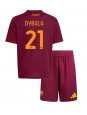 AS Roma Paulo Dybala #21 Replika Hemmakläder Barn 2025-26 Kortärmad (+ byxor)